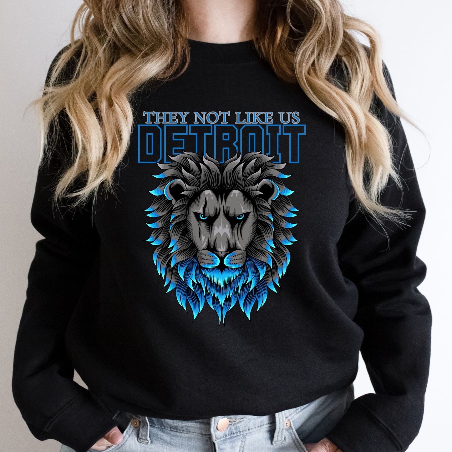 They Not Like Us Detroit  Crewneck Sweatshirt