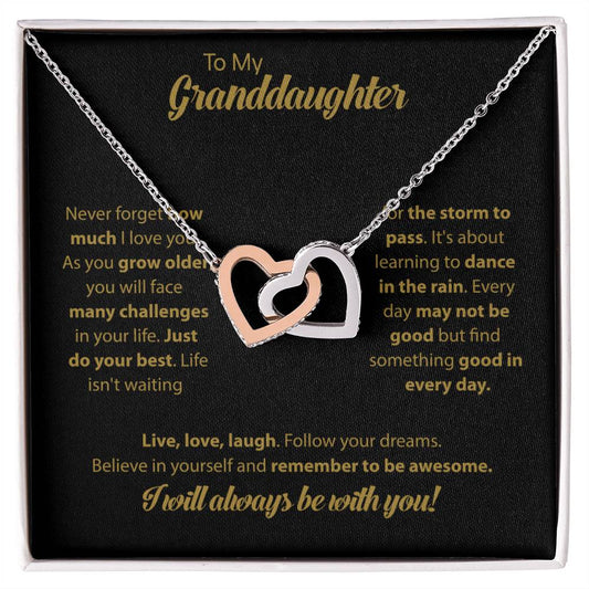 To My Granddaughter Necklace