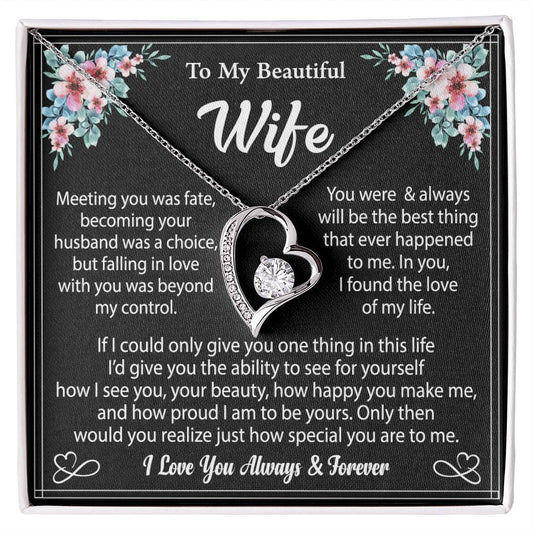 To My Beautiful Wife Necklace